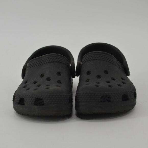 Crocs Size 2 3 Black Baby Slip On Toddler Solid Sandals - Picture 3 of 11